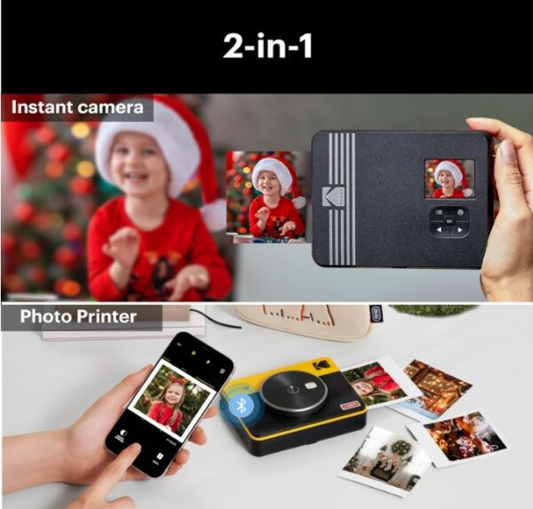 KODAK Mini Shot 3 Retro, 4 PASS 2-in-1 Instant Camera and Photo Printer - Image 4