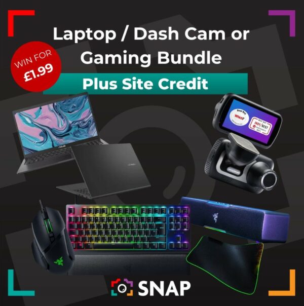 Laptop, Dashcam or Gaming Bundle Plus Site Credit