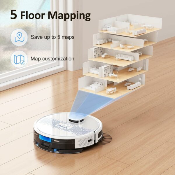 Lubluelu Robot Vacuum Cleaner with Mop 4000Pa - Image 2