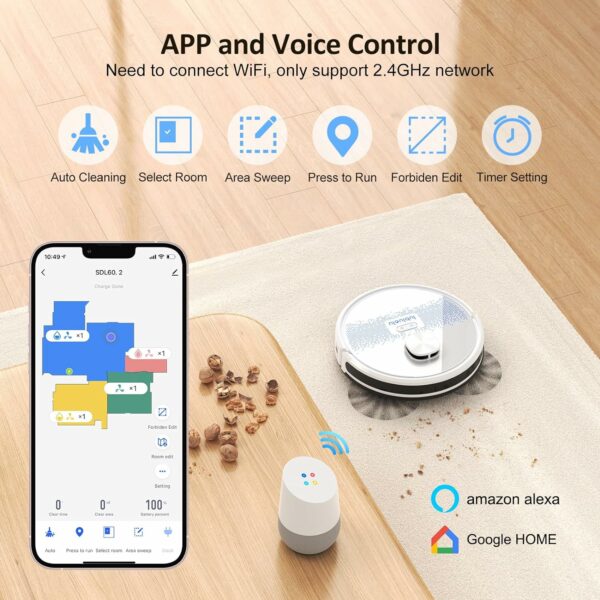 Lubluelu Robot Vacuum Cleaner with Mop 4000Pa - Image 8