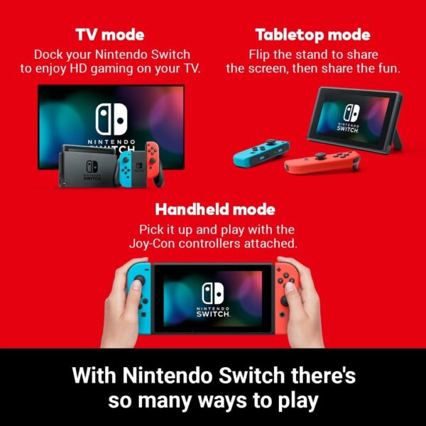 Nintendo Switch (Neon red / Neon Blue) - Image 3