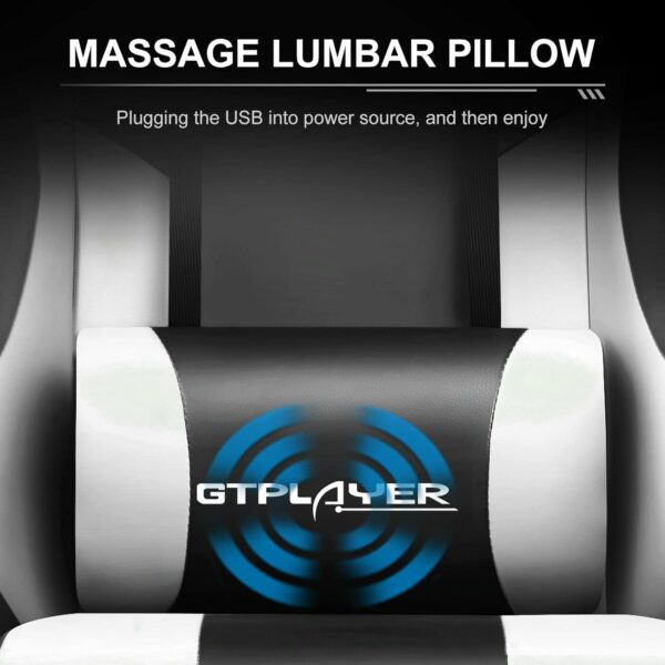 GTPLAYER Gaming Chair with massage lumbar support - Image 2