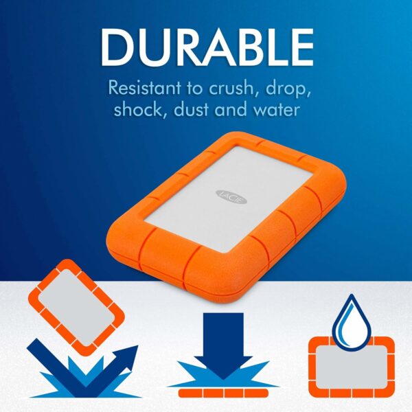 LaCie Rugged Mini 2.5" 4TB Portable Drive - Image 4