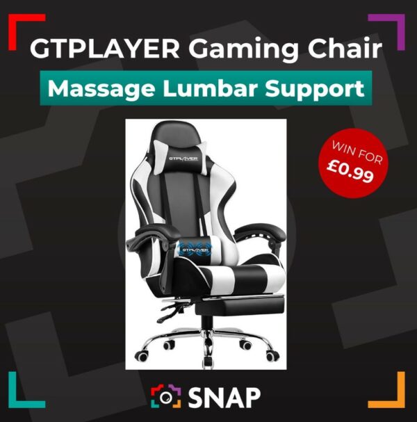 GTPLAYER Gaming Chair with massage lumbar support