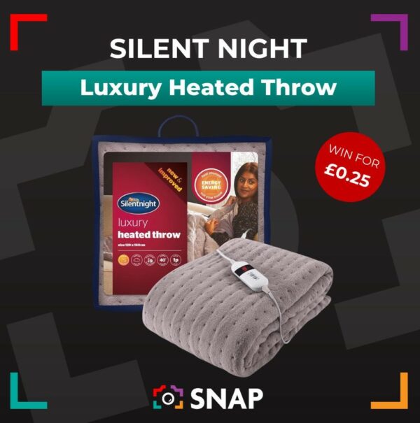 Silent Night Luxury Heated Throw