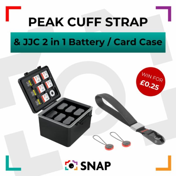 PEAK DESIGN CUFF WRIST STRAP & JJC 2 in 1 BATTERY / CARD CASE