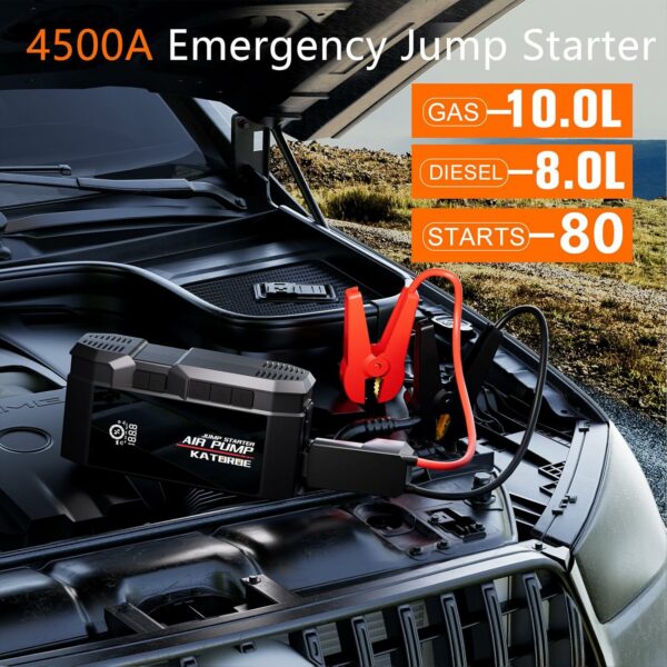 Car Jump Starter & Compressor - Image 8