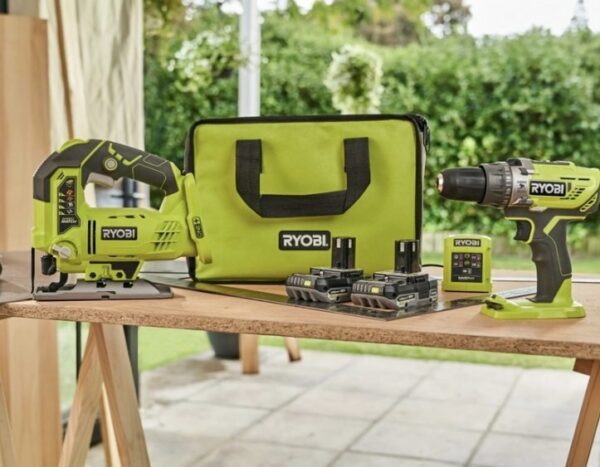Ryobi Cordless Drill & Jigsaw Kit - Image 4