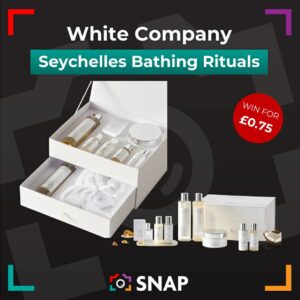 The White Company Seychelles Bathing rituals gift set in luxury white box