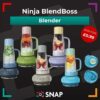 Ninja BlendBoss various bright coloured blender for prize draw