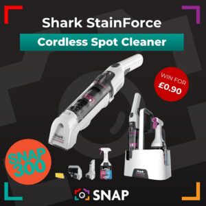 Shark StainForce Spot Cleaner Prize for a SNAP 300 limited tickets competition