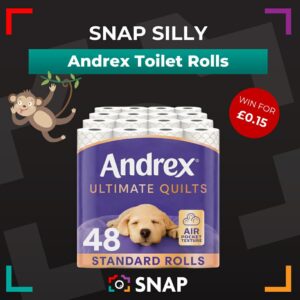 Bulk pack of 48 Andrex Ultimate quilts toilet rolls competition prize