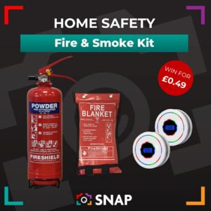 home fire safety bundle including fire extinguisher fire blanket and smoke alarms competition prize