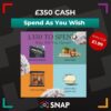 &pound;350 Cash Competition prize