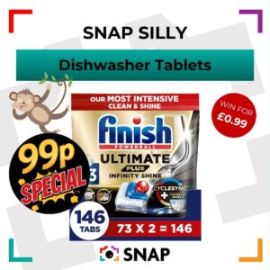 Finish Ultimate dishwasher tablets bumper pack competition prize