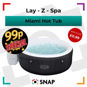 Lay-Z-Spa Miami inflatable hot tub competition prize