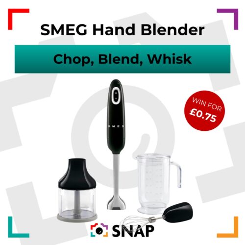 SMEG 50s style hand blender with attachments competition prize