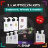 Autoglym car kits for interior and exterior competition prize