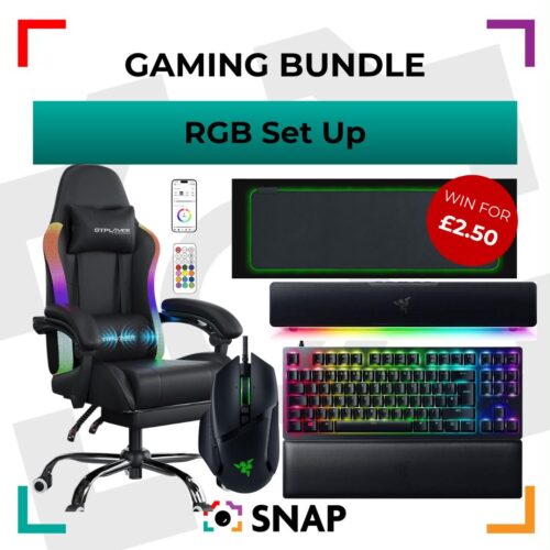 GTPLAYER gaming chair and Razer pc gaming bundle competition prize