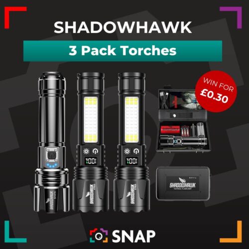 Pack of 3 Shadowhawk torches competition prize