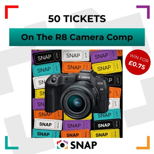 50 tickets on a Canon R8 camera competition prize